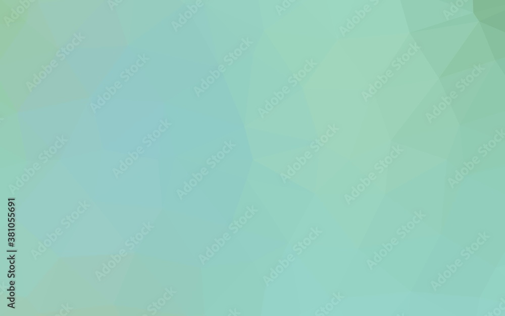 Fototapeta premium Light Green vector triangle mosaic template. An elegant bright illustration with gradient. Polygonal design for your web site.