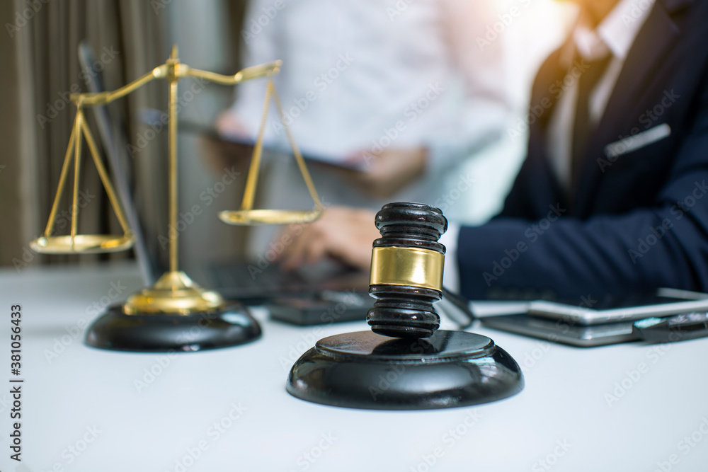 justice and law concept.Male judge Consultation and legal concepts, lawyers, 
