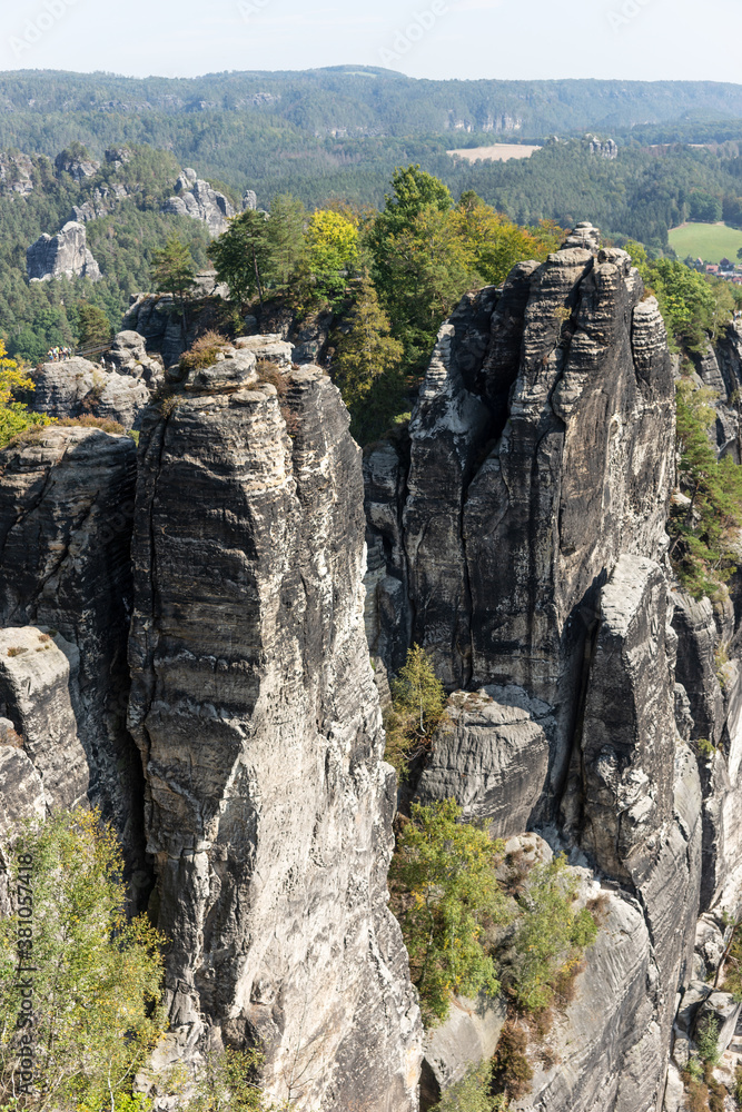 The Elbe Sandstone Mountains are a sandstone massif on the upper reaches of the Elbe River in Germany. Europe