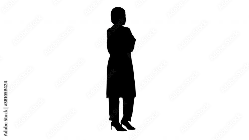 African american female doctor talking on the phone, Alpha Channel African american female doctor talking on the phone, Alpha Channel
