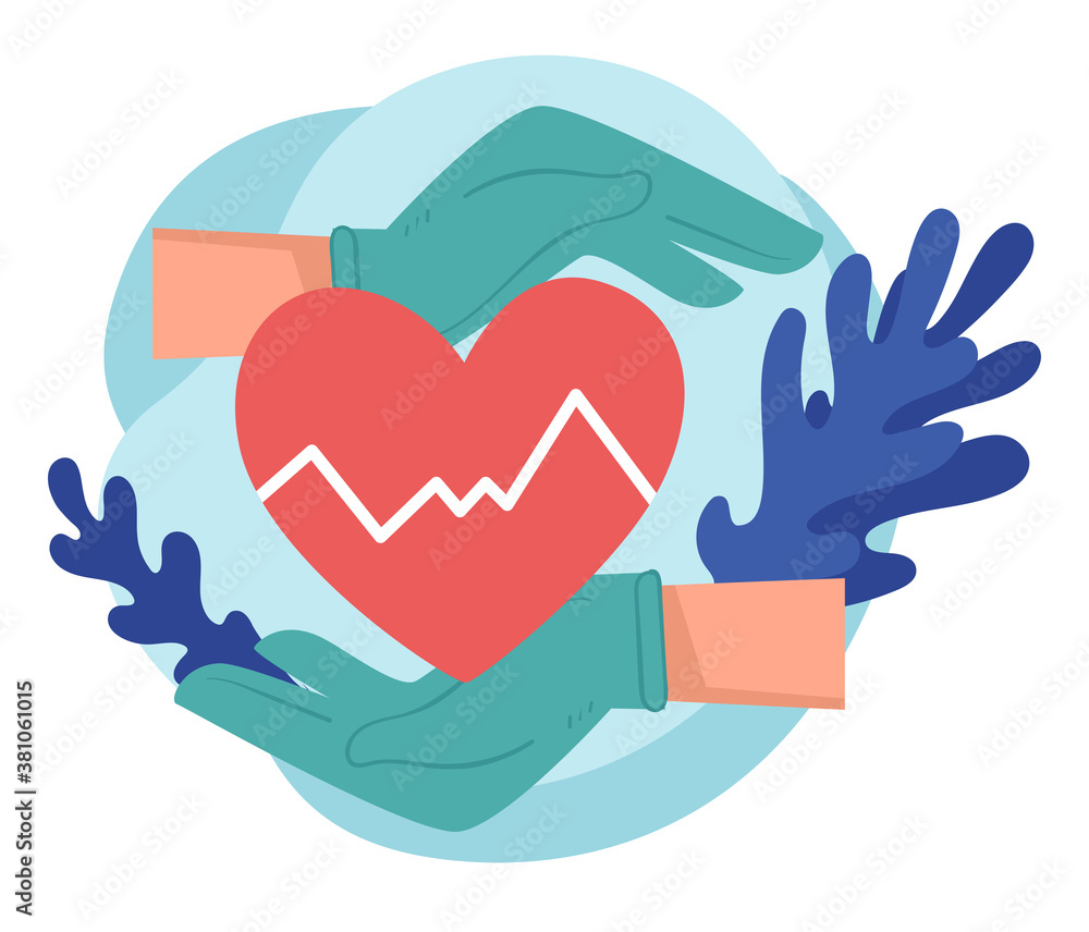 Obraz premium Cardiology and heart diseases treatment, healthcare in clinics