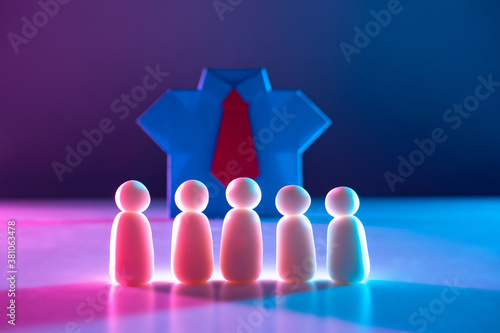 Team. Big boss. Management ...