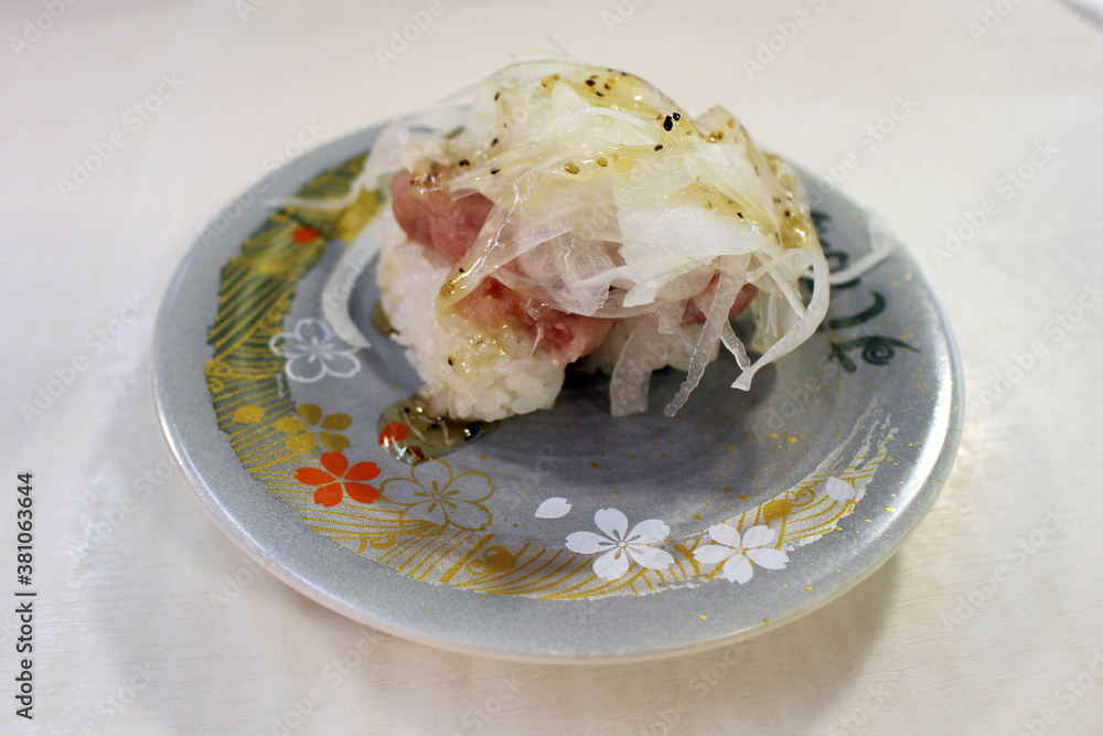 Closeup view of couple of nigiri sushi Closeup view of couple of nigiri sushi