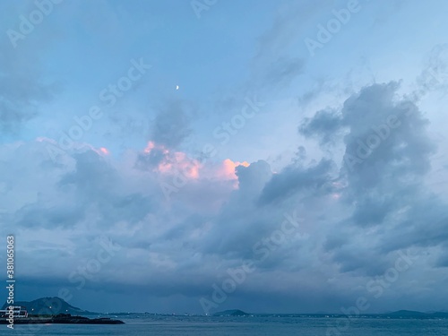 noon before typhoon, Udo, jeju, korea
