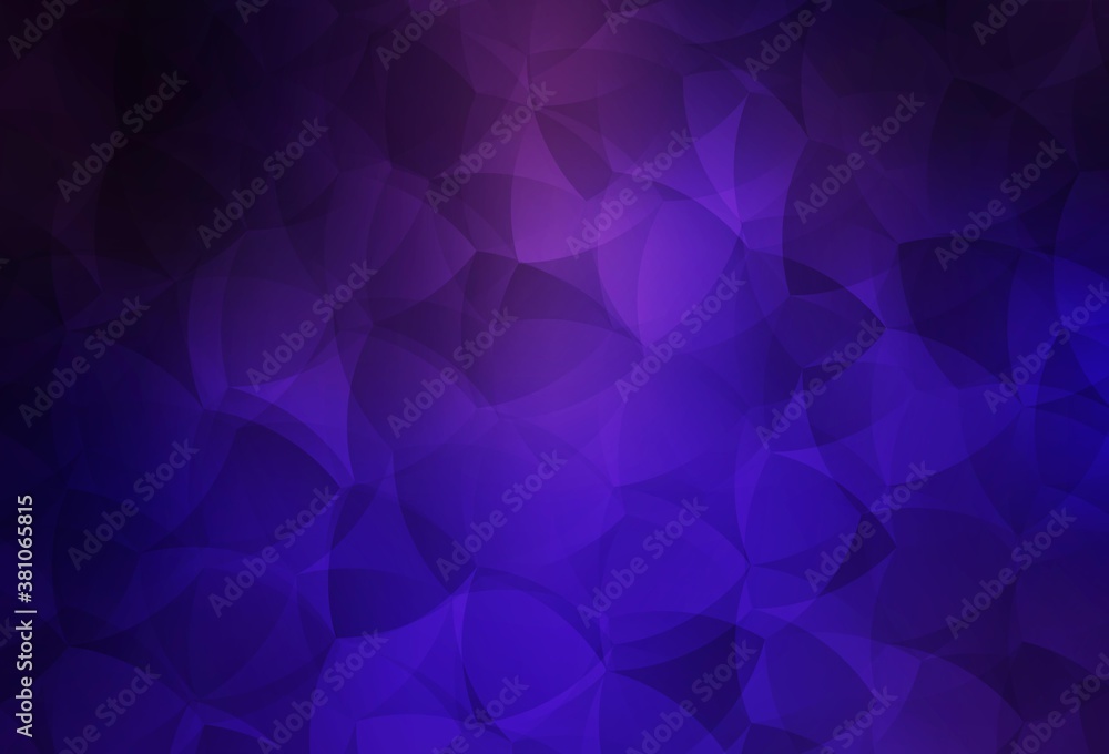 Obraz premium Dark Purple, Pink vector gradient triangles texture.
