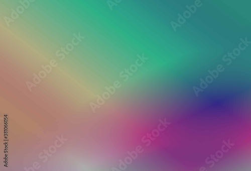 Abstract blurry gradient mesh background in bright rainbow colors.