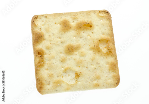 Cream Cracker on a white background
