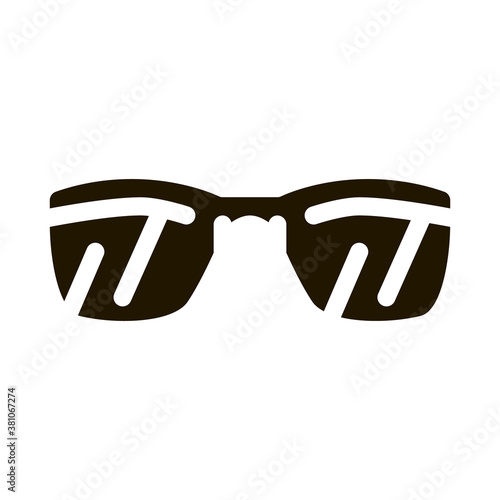 Sunglasses glyph icon vector. Sunglasses Sign. isolated symbol illustration