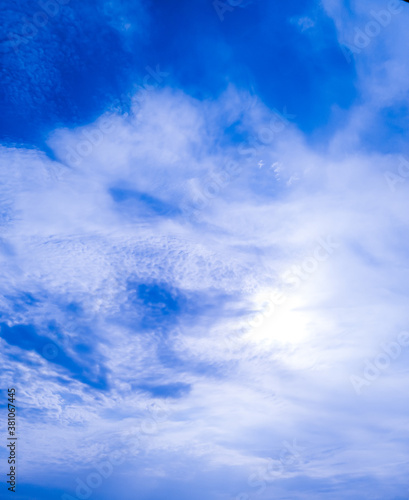 blue sky with clouds
