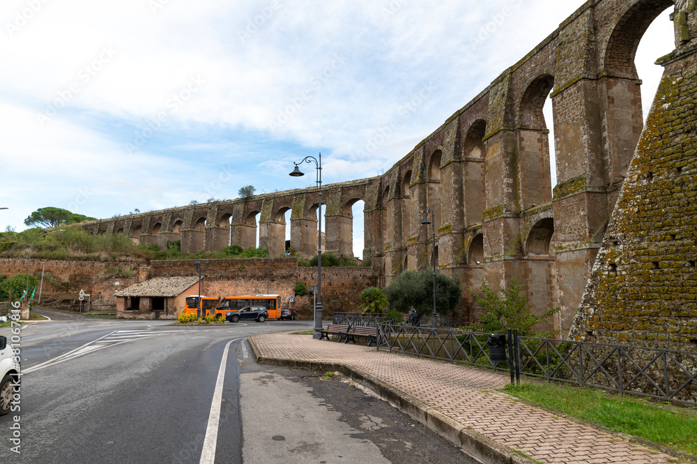 Roman aqueduct the Bottata of the town of Nepi