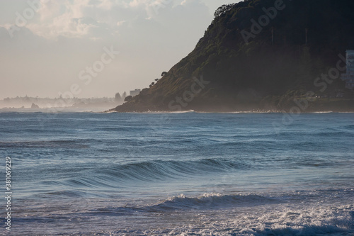 Beautiful view of ocean coastline in Queensland, Australia photo