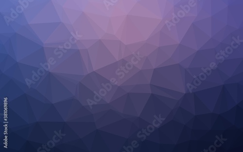 Dark Purple vector abstract mosaic background. A sample with polygonal shapes. Polygonal design for your web site.