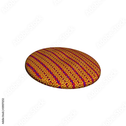round object with patterns on a white background. © t2k4