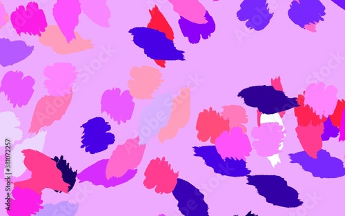 Light Purple, Pink vector pattern with random forms.