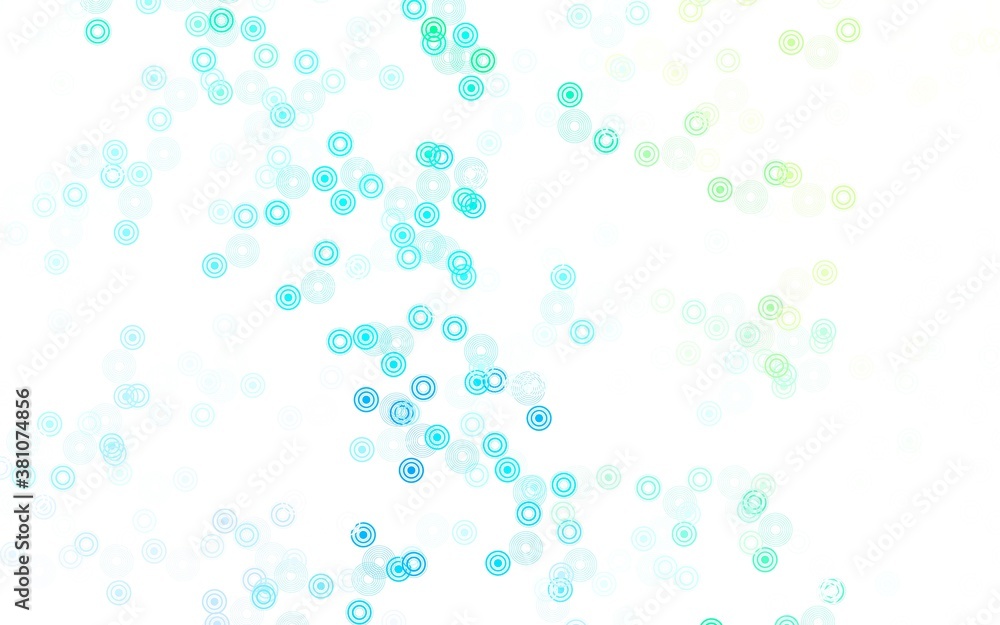 Light Blue, Green vector template with circles. Light Blue, Green vector template with circles.
