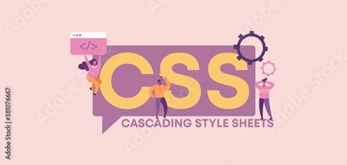 CSS cascading style sheets. Programming and coding technologies development of online applications web digital graphic scripts and business monitoring interfaces poster mobile vector applications.