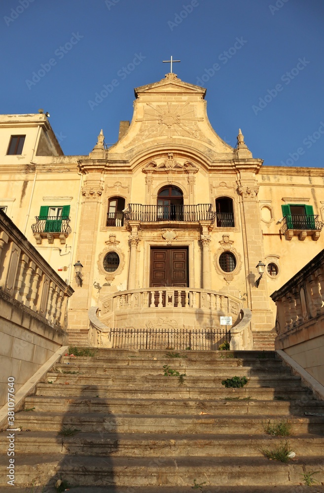 Milazzo - Scala del Santuario di San Francesco da Paola all'alba