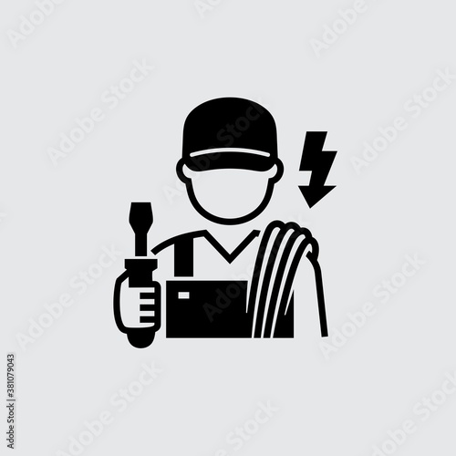 Electrician Technician Engineer Avatar Vector
