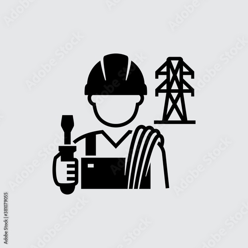 Electrician Technician Engineer Avatar Vector
