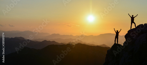 friendship on the mountain top