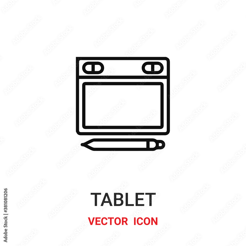 tablet icon vector symbol. tablet symbol icon vector for your design. Modern outline icon for your website and mobile app design. tablet icon vector symbol. tablet symbol icon vector for your design. Modern outline icon for your website and mobile app design.