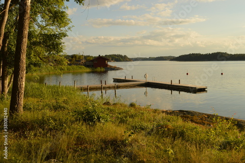Canvas Print The stunning islands and ocean in the Stockholm Archipelago (Skärgård) in Sweden