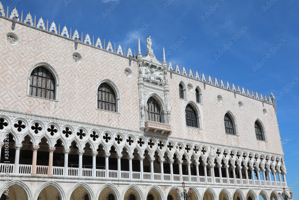 Venice, VE, Italy - July 13, 2020: Ducal Palace called Palazzo D