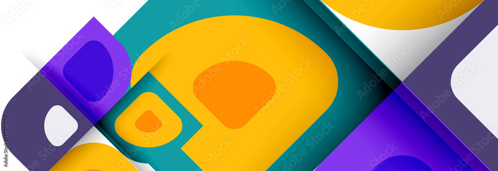 Set of vector modern geometric abstract backgrounds with repeating abstract round shapes patterns and shadow effects Set of vector modern geometric abstract backgrounds with repeating abstract round shapes patterns and shadow effects