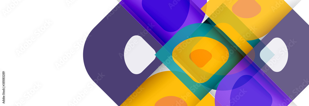 Set of vector modern geometric abstract backgrounds with repeating abstract round shapes patterns and shadow effects Set of vector modern geometric abstract backgrounds with repeating abstract round shapes patterns and shadow effects