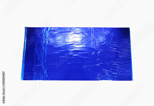 Bilde på lerret Blue Multi Layer Sticky Disposable Dust Removal Mat In White Background