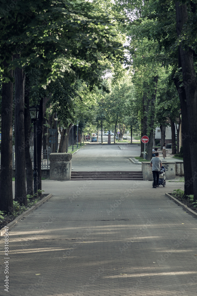 Alley of Classics in the park of Stefan Cel Mare.