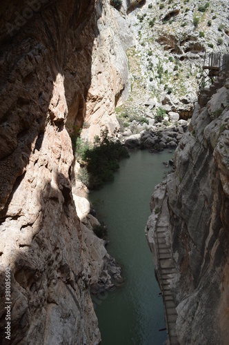 The dramatic and dangerous hiking path El Caminito Del Rey and Ronda in Spain