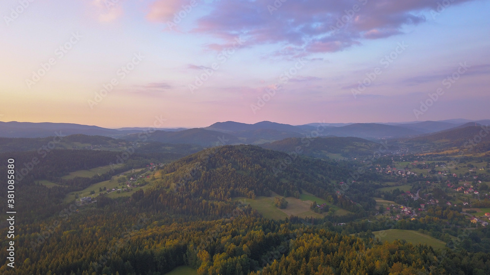 Lachowice, Beskidy.