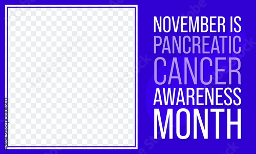 Vector illustration on the theme of Pancreatic Cancer awareness month observed each year during November.