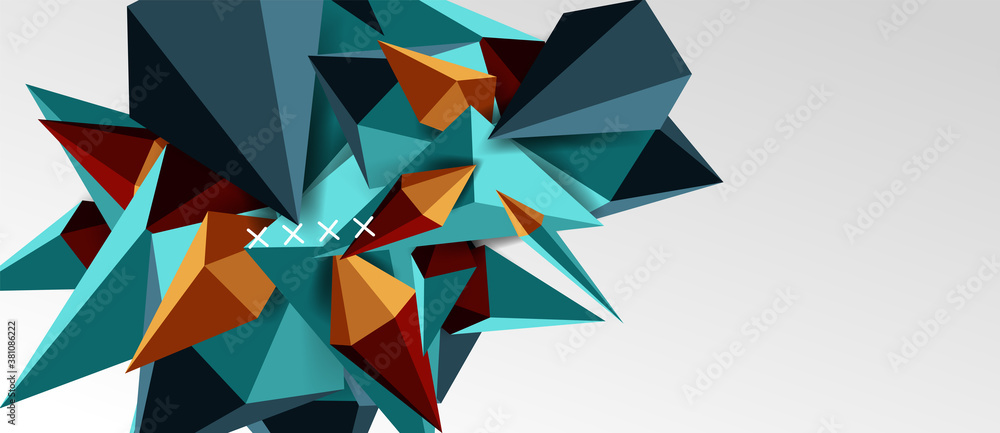 3d low poly abstract shape background vector illustration 3d low poly abstract shape background vector illustration