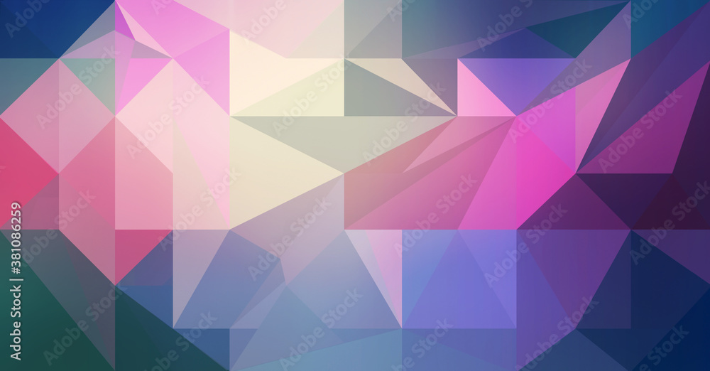 Obraz premium Polygonal geometric background, pastel color.