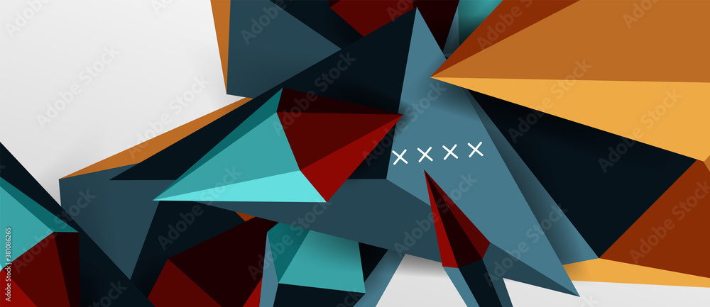 3d low poly abstract shape background vector illustration 3d low poly abstract shape background vector illustration