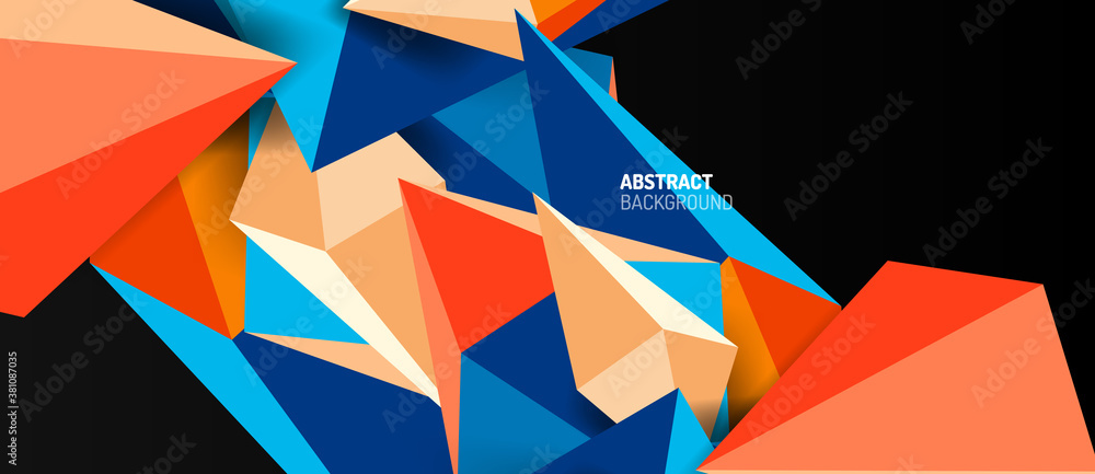3d low poly abstract shape background vector illustration 3d low poly abstract shape background vector illustration