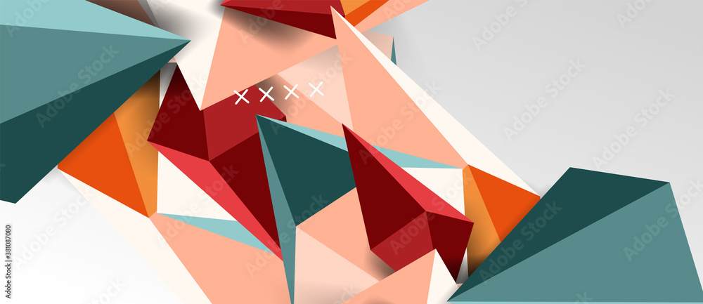 3d low poly abstract shape background vector illustration 3d low poly abstract shape background vector illustration