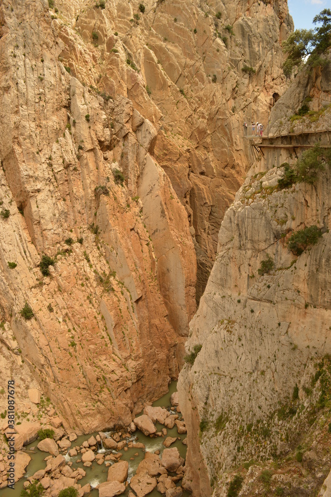 The dramatic and dangerous walkway Caminito Del Rey and the town of Ronda in Southern Spain