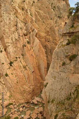 The dramatic and dangerous walkway Caminito Del Rey and the town of Ronda in Southern Spain