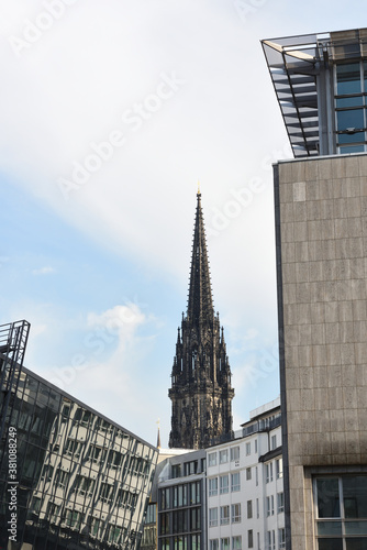 Mahnmal St. Nikolai in Hamburg, Deutschland