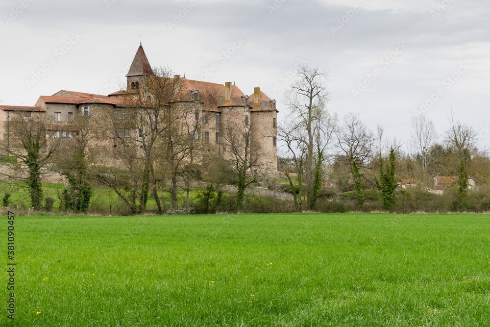 old castle in the village