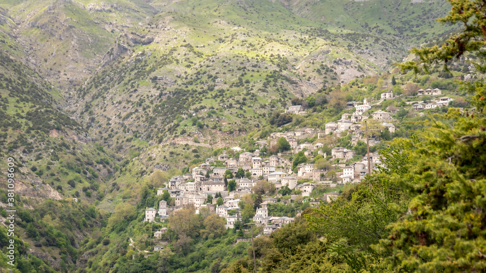 Traditional village of Syrrako at Tzoumerka, Pindus mountains, Epirus, Greece