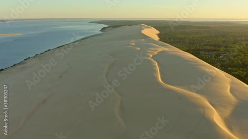 Dune of Pilat Arcachon France. This is the tallest dune in Europe. It attracts more than 1 million tourists a year