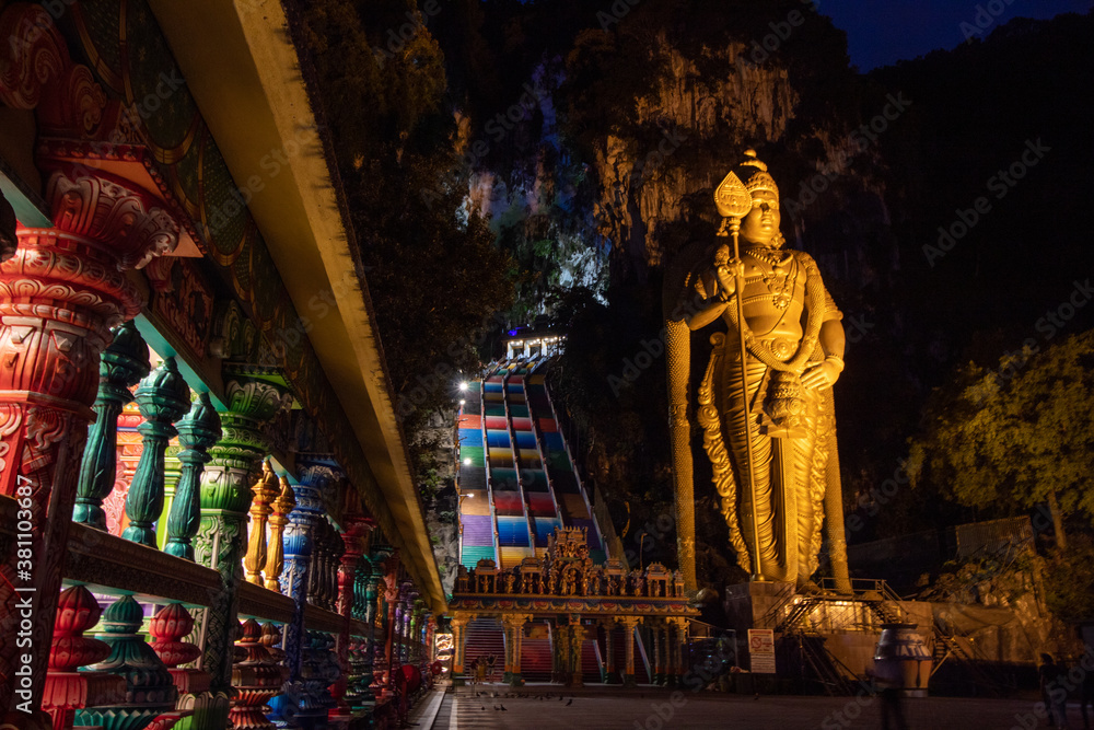 The hindu temple - Batu Caves at Kuala Lumpur Malasia