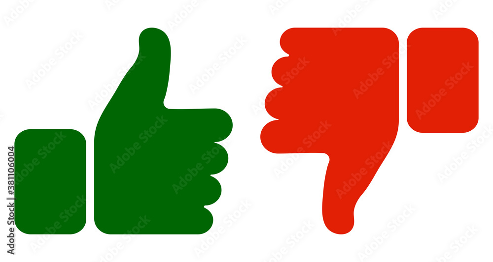 Thumb up or down.