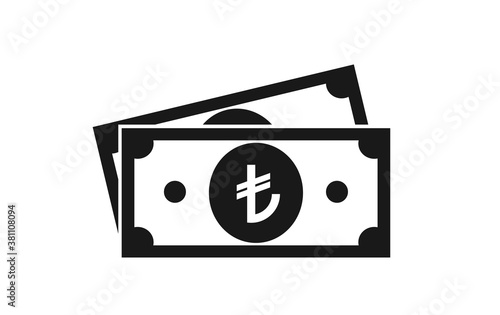 turkish lira icon. vector cash and money symbol. financial and banking element