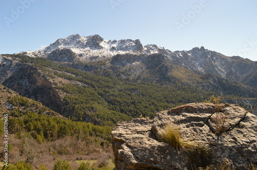 Hiking in the stunning valleys of the Sierra Nevada mountain range in Southern Spain
