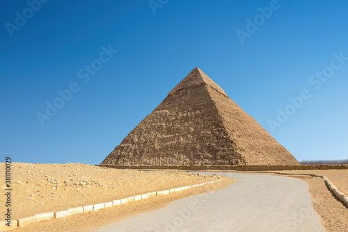 The Pyramid of Chephren  Giza  Cairo  Egypt. 